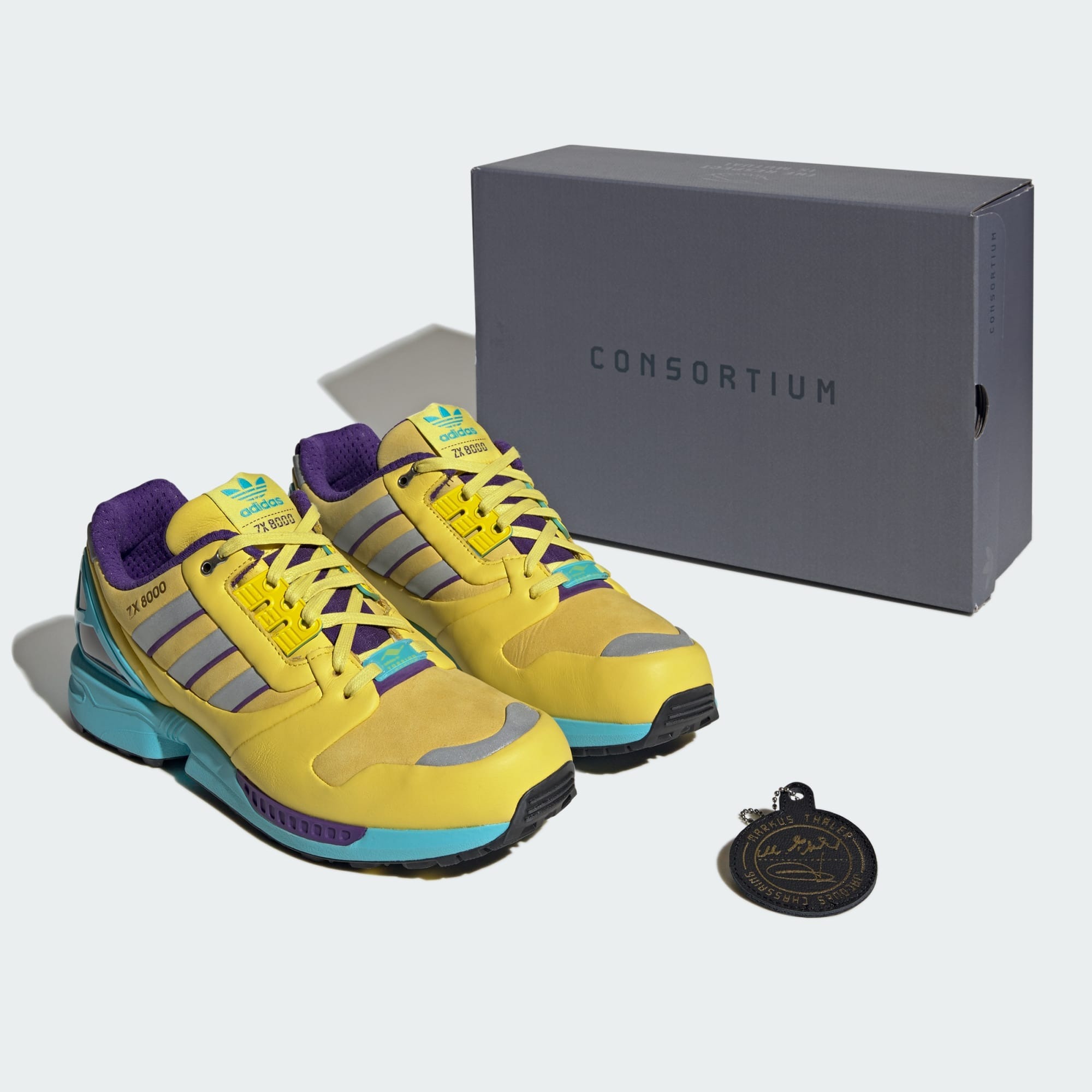 adidas Consortium ZX 8000 JC & MT Yellow Blue Glow JQ4359 | More