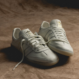 adidas gazelle silver green womens adidas Messi Samba Indoor Cream White/Light Brown/Metallic Gold main image 0