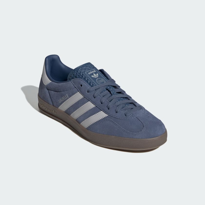 adidas gazelle silver green womens Gazelle Indoor Shoes Preloved Ink/Cloud White/Shadow Navy  Karen Walker