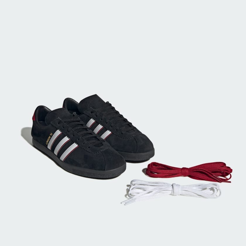 adidas Originals London 96 Core Black Better Scarlet IH4773 | More