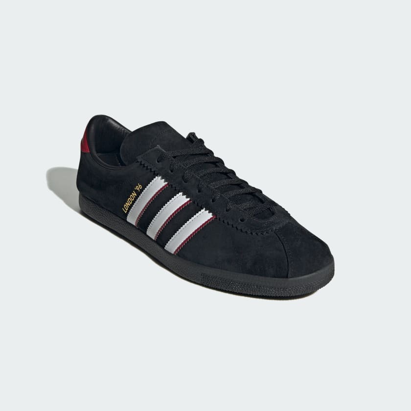 adidas Originals London 96 Core Black Better Scarlet IH4773 | More