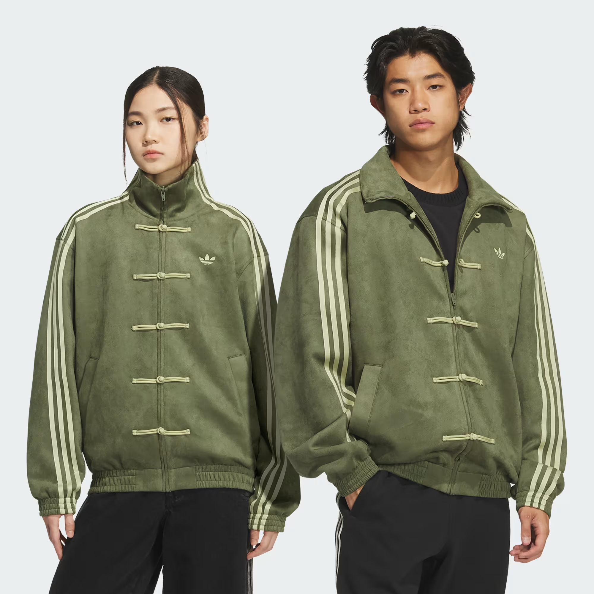 NEW CHINESE STYLE TRACK TOPグリーン adidas Originals New Chinese Style Track Top Focus Olive KT3847