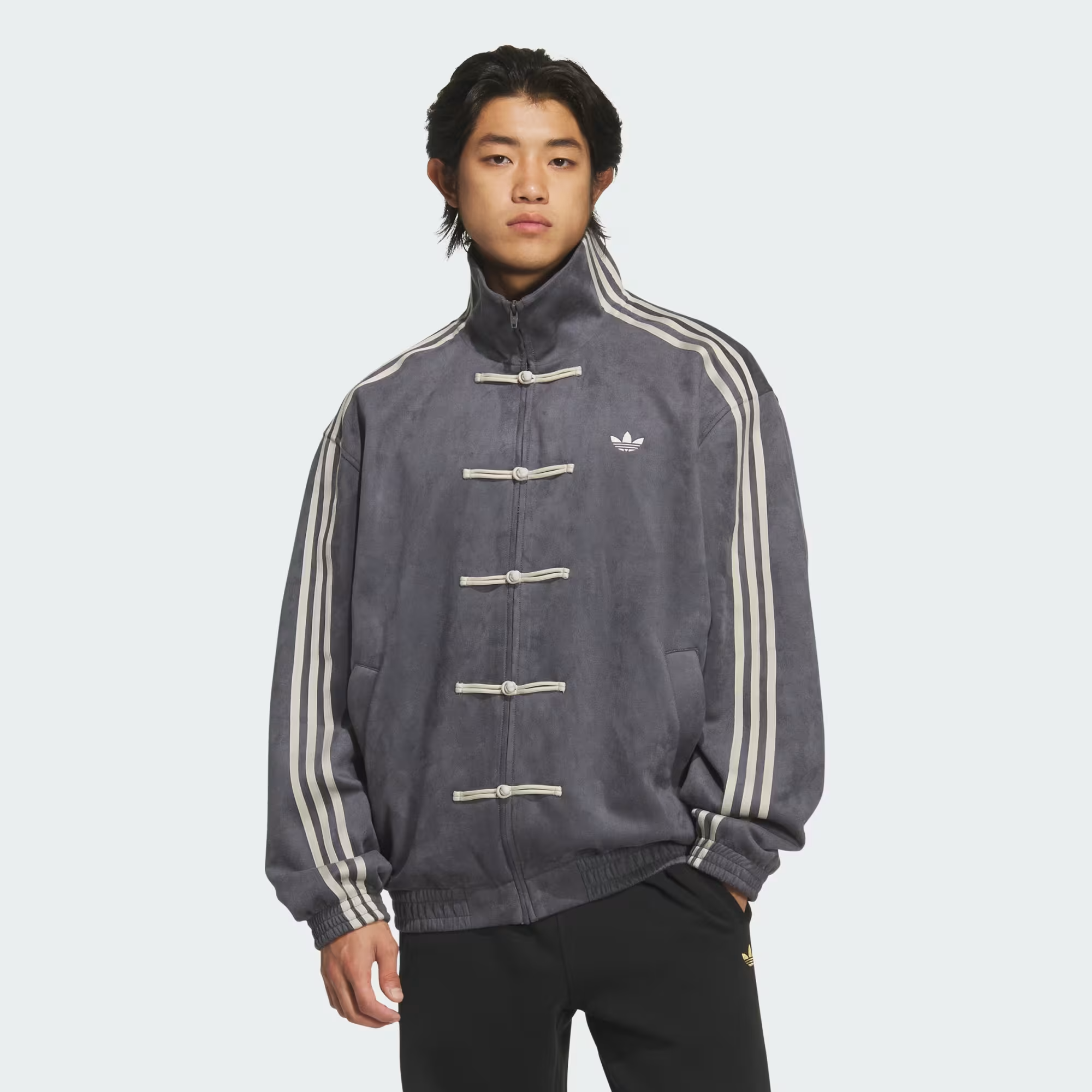 adidas Originals New Chinese Style Track Top Grey Six KR0295