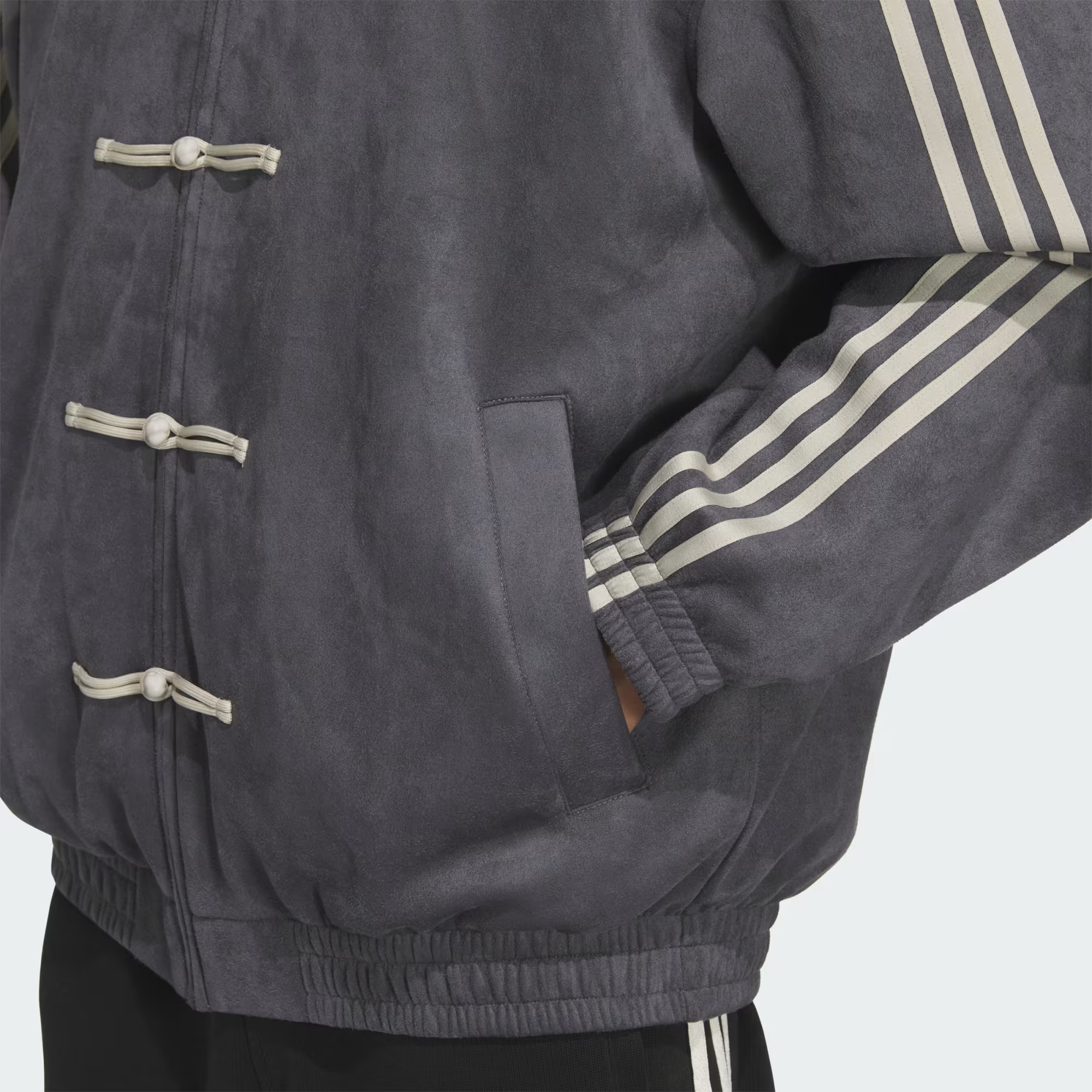 adidas Originals New Chinese Style Track Top Grey Six KR0295