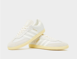 adidas gazelle silver green womens adidas Germany Samba 125th Anniversary Indoor Soccer Shoes (Cloud White/Off White/Almost Yellow)