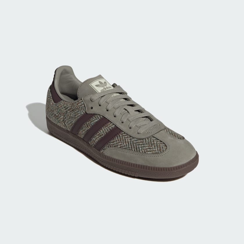 HARRIS TWEED ×adidas Originals Samba OG New adidas Samba OG Harris Tweed Men's 11 Dark Brown/Cream