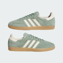 adidas gazelle silver green womens adidas Originals main image 1