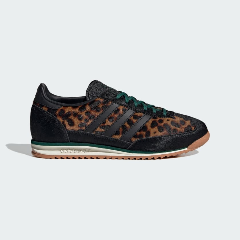 Womens adidas Originals SL 72 OG Black Green Leopard JI0187