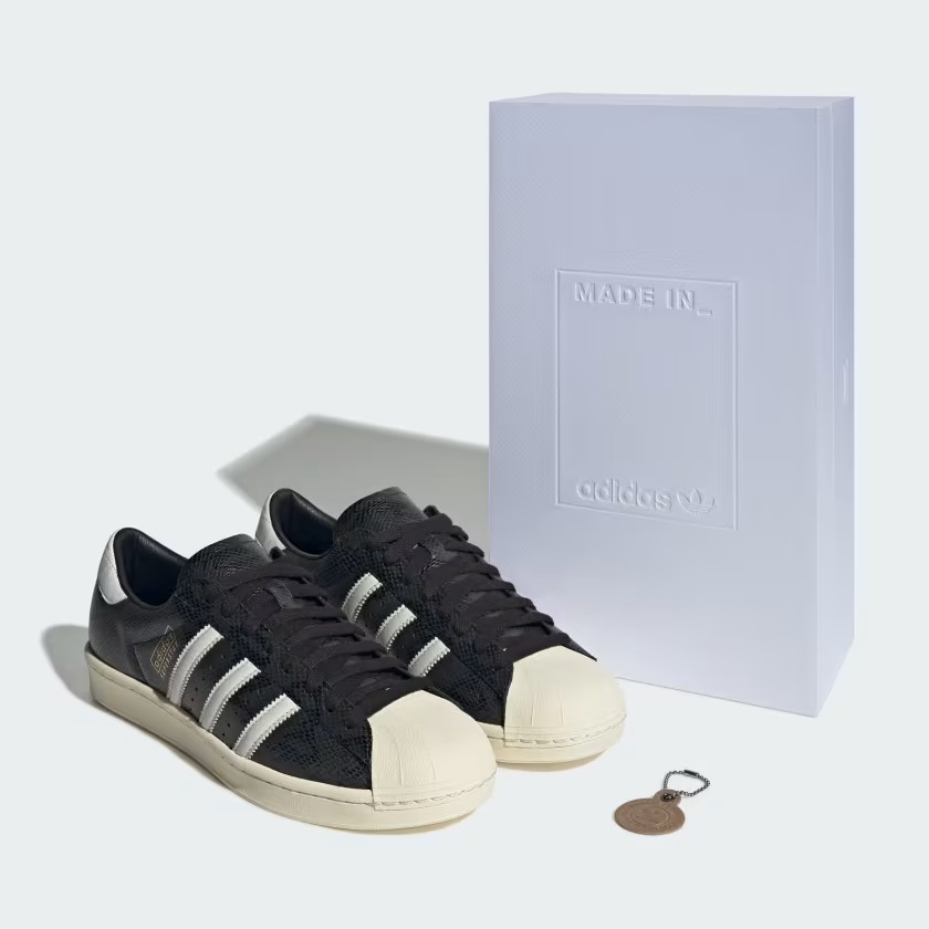 adidas Originals Superstar Vintage Snakeskin Core Black Made in