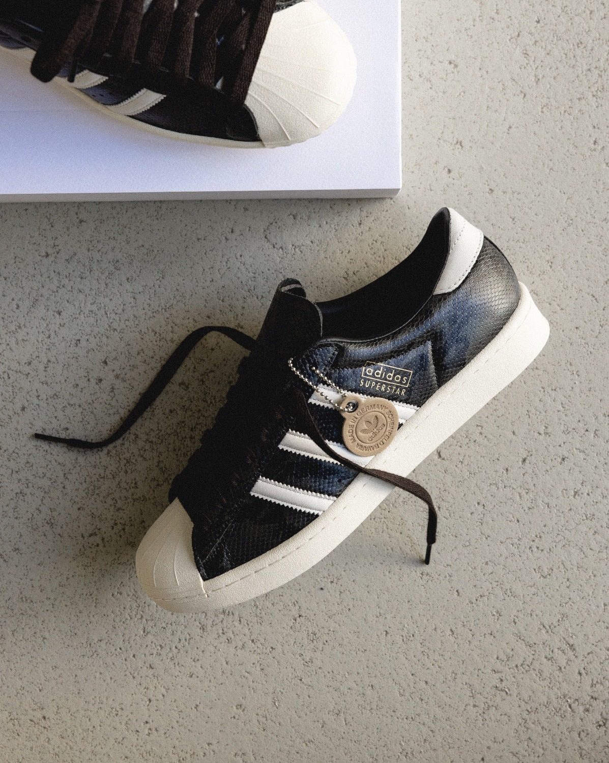 adidas Originals Superstar Vintage Snakeskin Core Black Made in