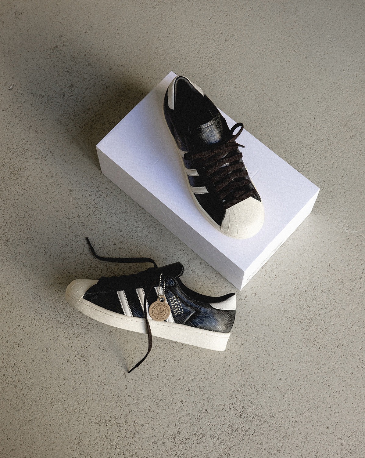 adidas Originals Superstar Vintage Snakeskin Core Black Made in