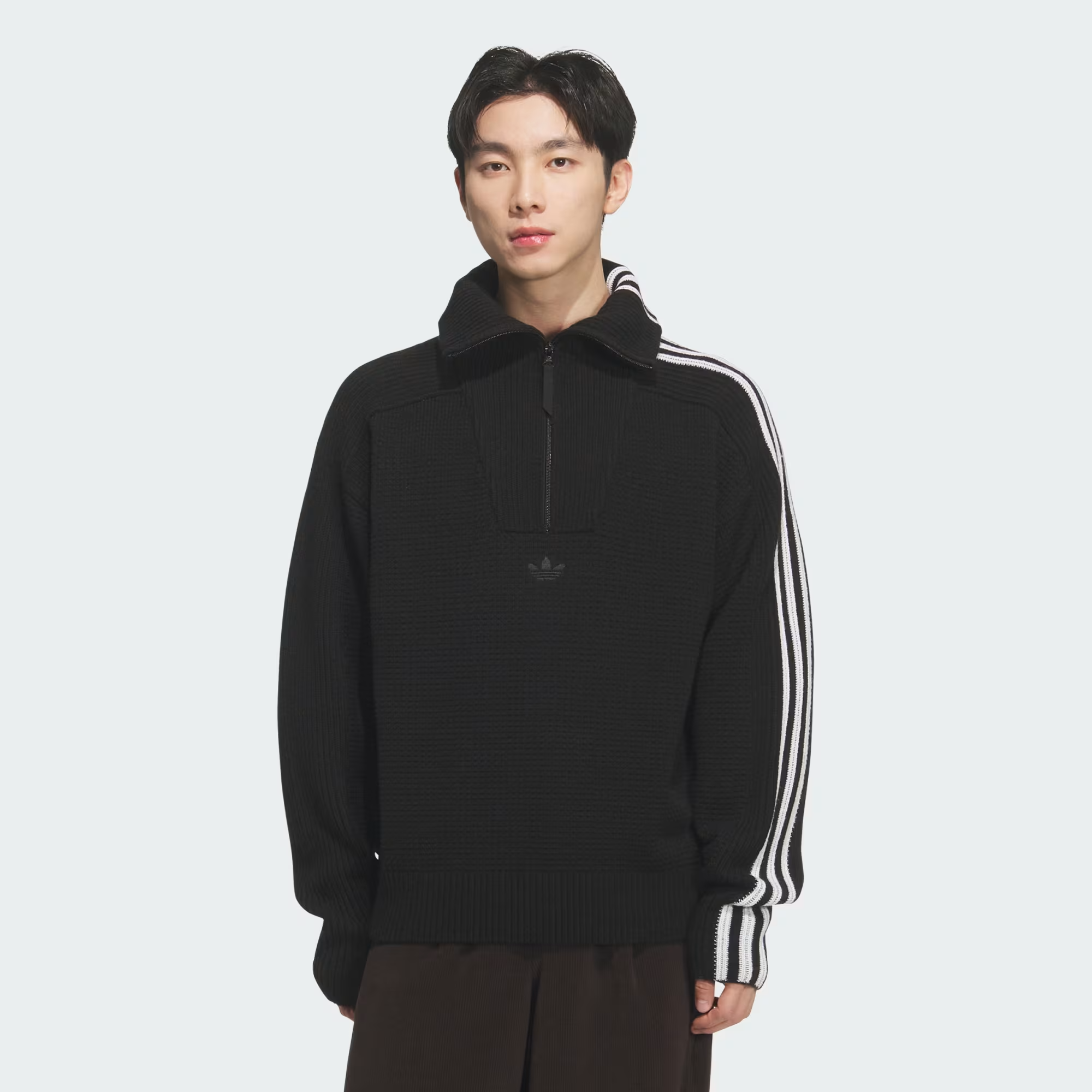 新品L Adidas PREMIUM 3S ニットスウェット KS5341 PREMIUM 3S KNITWEAR Sweatshirt - Brown | adidas Hong Kong