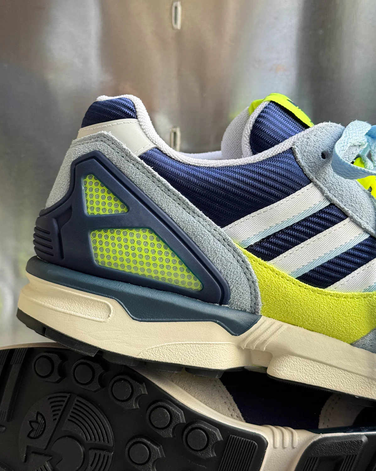 adidas Originals ZX 8000 Dark Blue Footwear White Solar Yellow