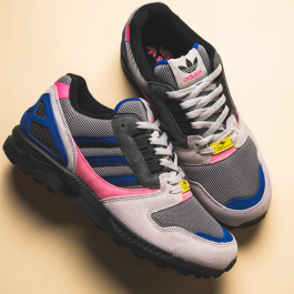 adidas Originals ZX 8000 Grey Three Semi Lucid Blue Lucid Pink