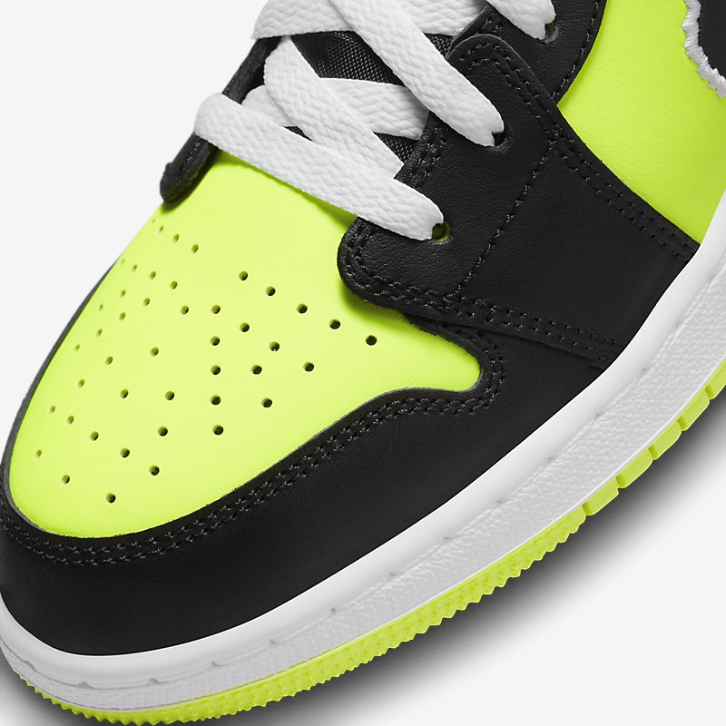 jordans lime green and black