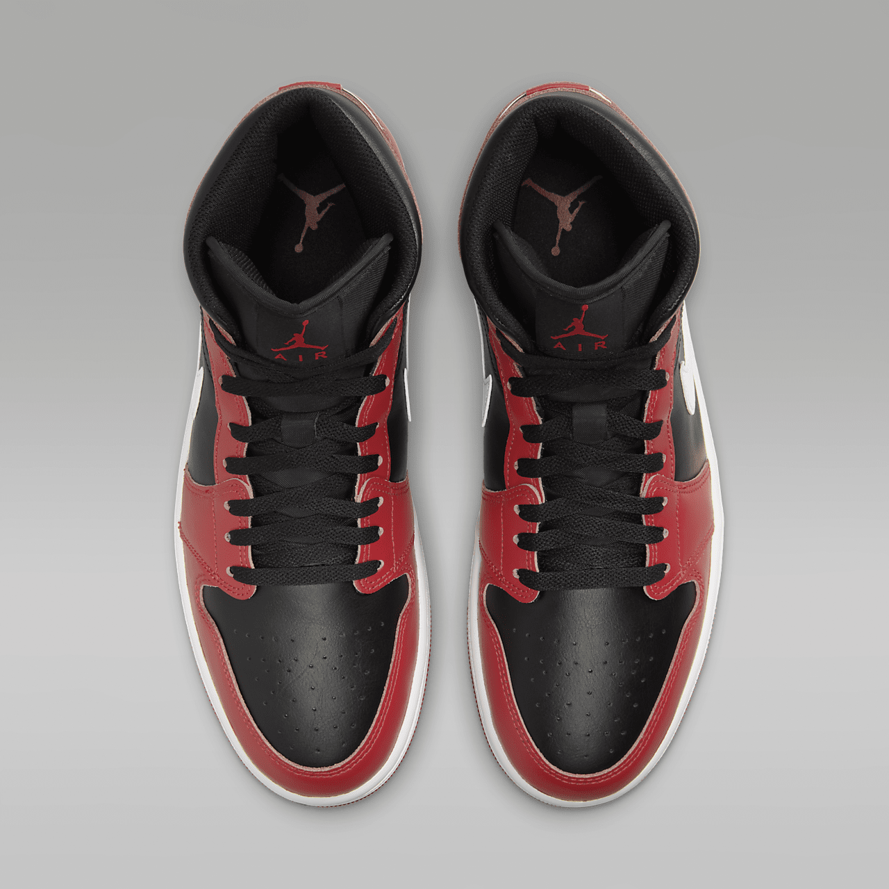 NEW Nike Air Jordan 1 Mid Shoes Black Gym Red White DQ8426-061 Men\'s Size Multi Nike Air Jordan 1 Mid Shoes Black Gym Red White DQ8426-061  main image 3