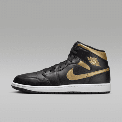 jordan 1 gold black and white
