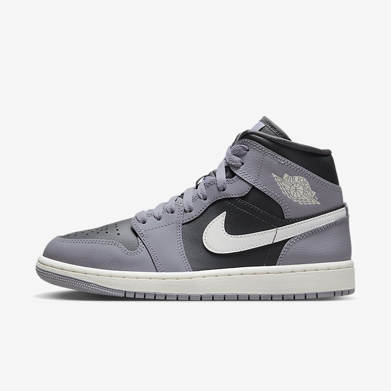 Womens Air Jordan 1 Mid Cement Grey BQ6472-022 | More Sneakers