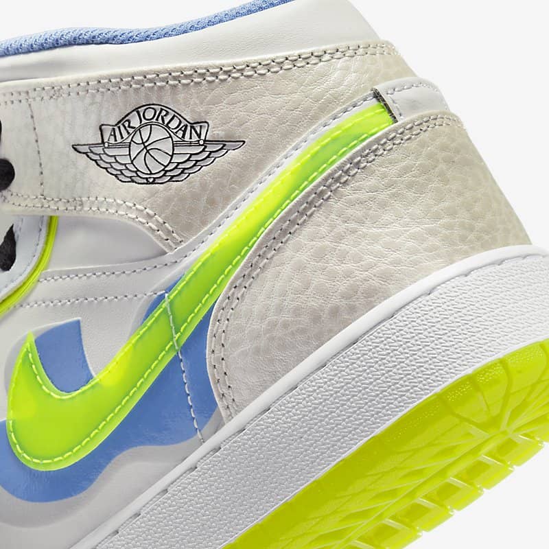 ナイキ エア ジョーダン1MID SE GS DV1314 23cm Air Jordan 1 Mid SE GS Warped Swoosh DV1314-017 | More Sneakers