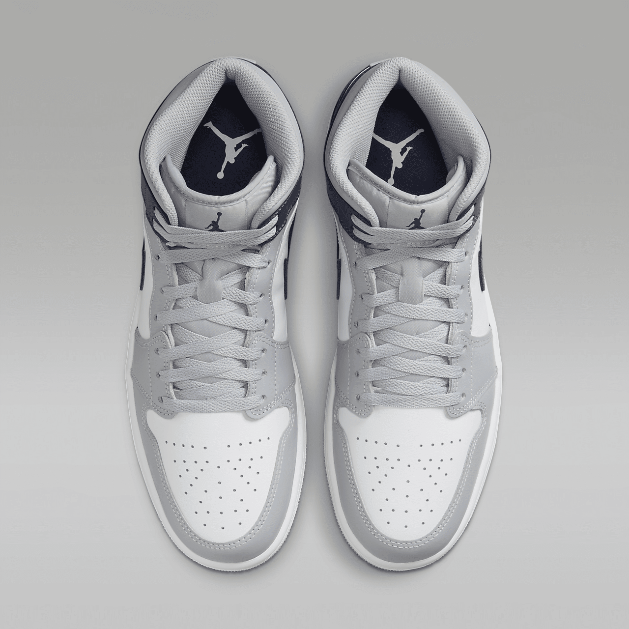 air jordan 1 mid aluminium wolf grey mens
