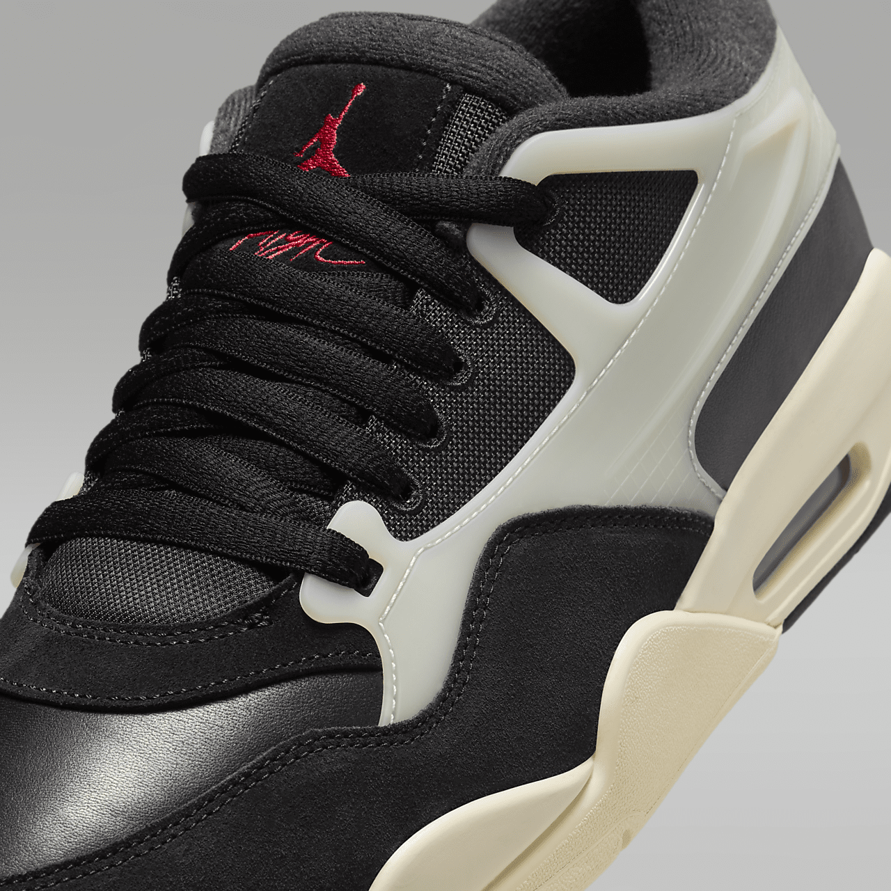 Nike Air Jordan 4 RM Shoes \'Black/Sail\' (FQ7939-006) Sz11.5 The Air Jordan 4 RM Appears In Black and Sail | House of Heat° main image 2