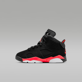 black and red jordans preschool