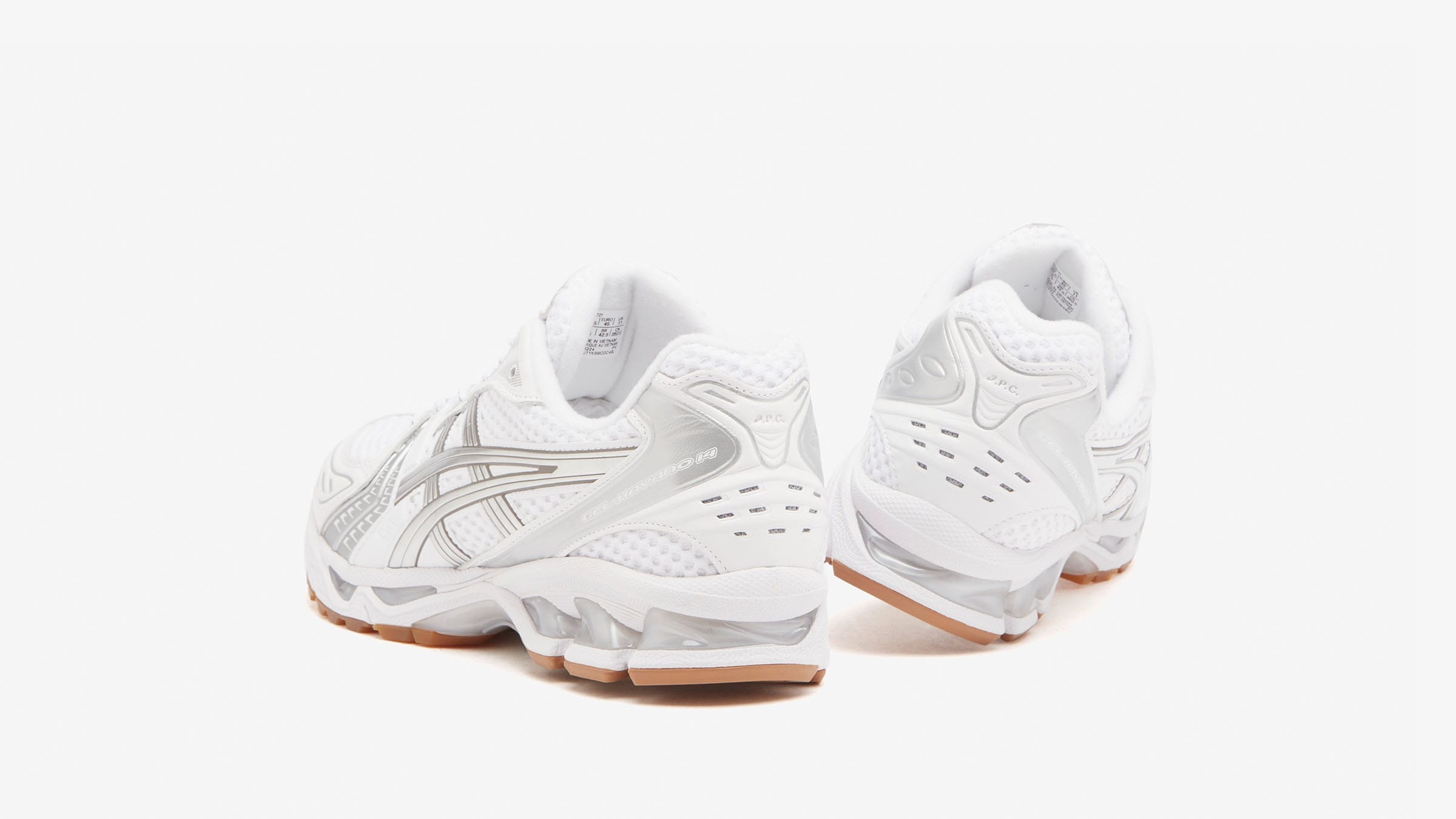 A.P.C x Asics Gel-Kayano 14 White Pure Silver 1203A727-100