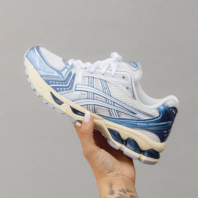 靴 Asics Gel-Kayano 14 \"Cream/Denim Blue\" ASICS GEL-KAYANO 14 CREAM DENIM BLUE – PRIVATE SNEAKERS