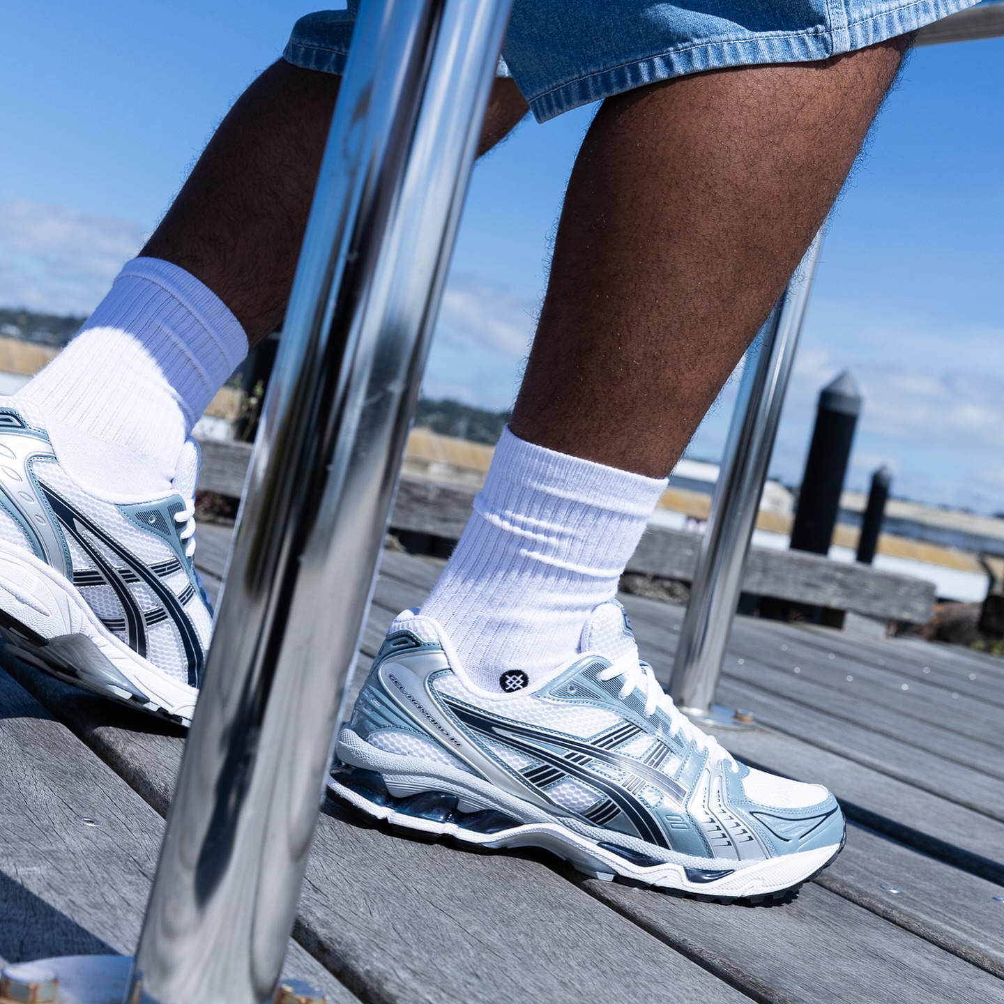 Asics Gel-Kayano 14 White Fjord Grey 1203A537-106 | More