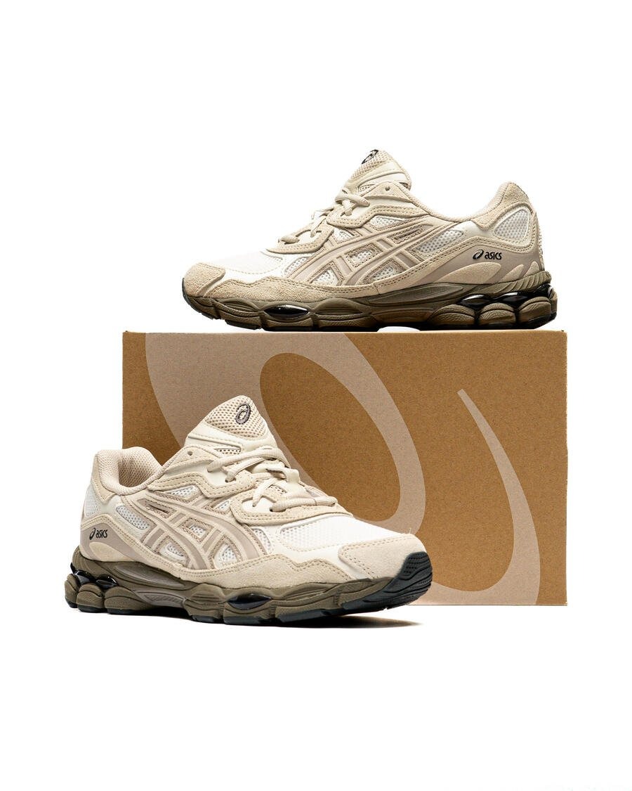 靴 asics gel nyc Cream/Putty ASICS Gel-NYC Cream Putty Men's - 1203A383-105 - US
