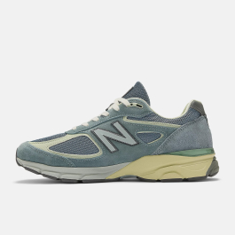 AURALEE × New Balance 990V4 \"Dusty Blue\" New Balance x AURALEE 990v4 Made in USA 'Dusty Blue' U990AL4