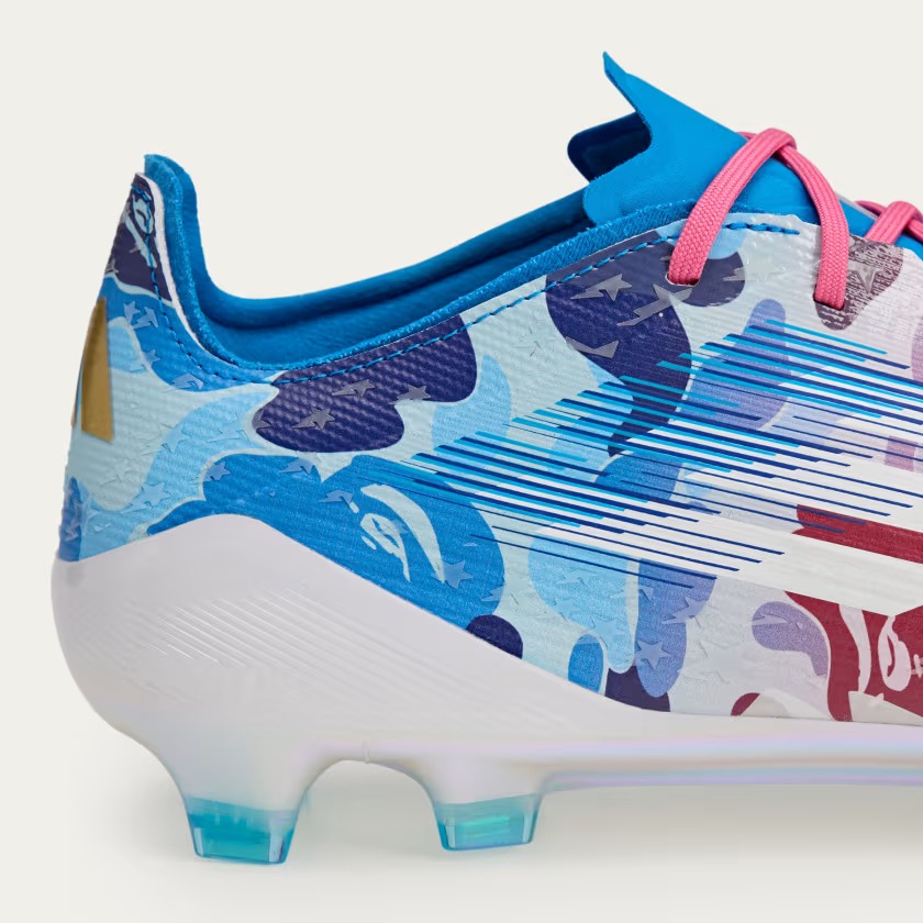 BAPE x adidas F50 Elite Clear Pink Icey Blue JS0573 | More Sneakers