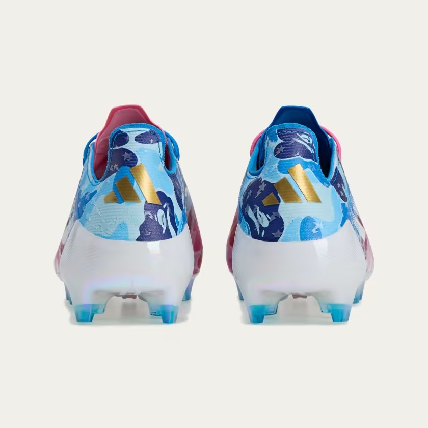 BAPE x adidas F50 Elite Clear Pink Icey Blue JS0573 | More Sneakers