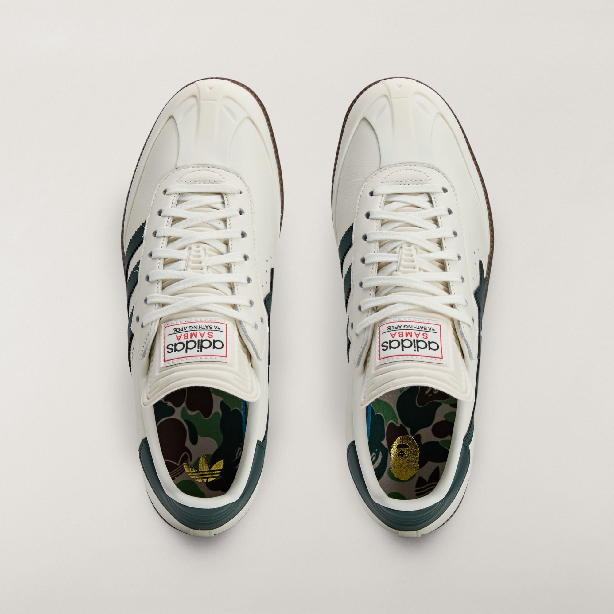 BAPE x adidas Originals Samba Off White Shadow Green - World Cup