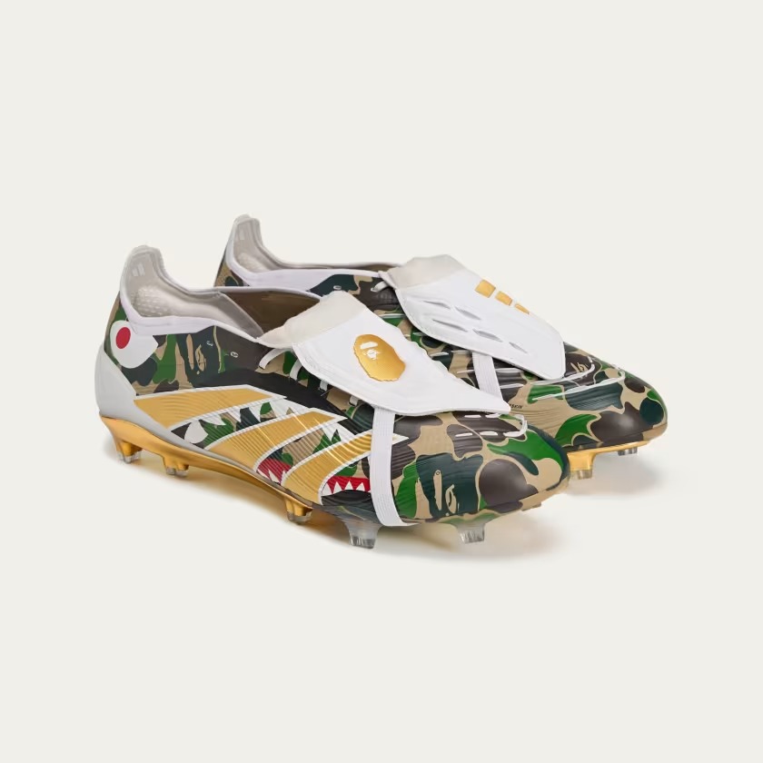 BAPE x adidas Predator Elite Tongue Shark Camo JS3104 | More Sneakers