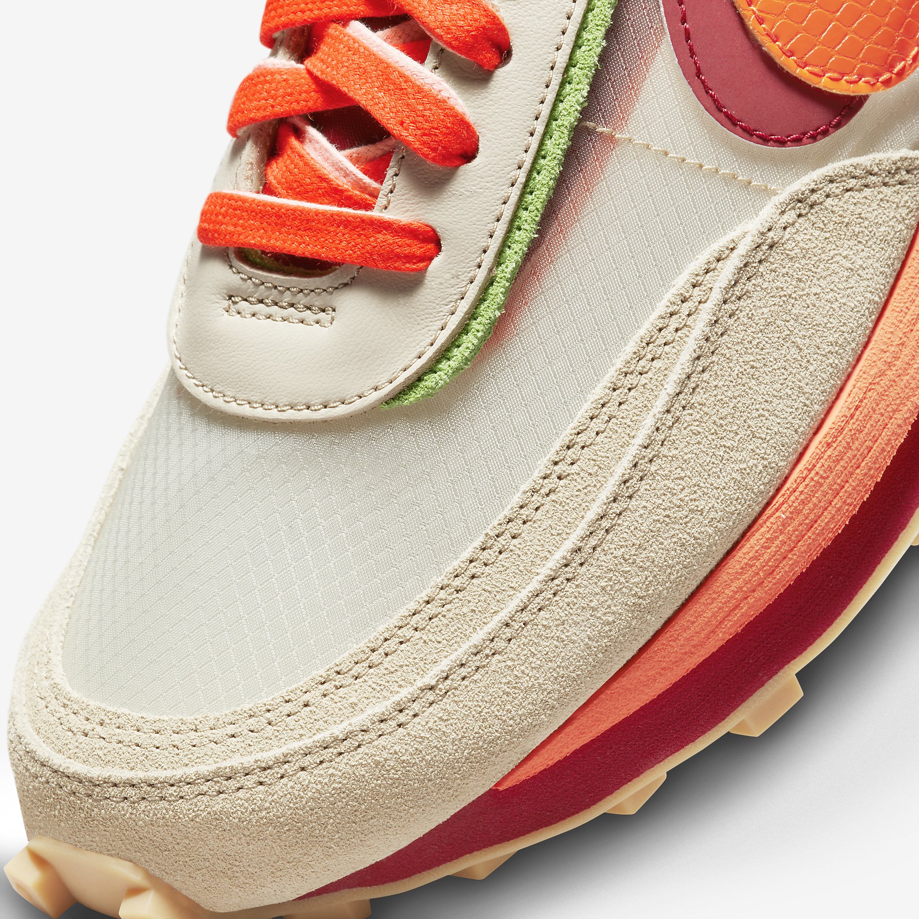 Clot x Sacai x Nike LDWaffle Orange Blaze DH1347-100 | More Sneakers