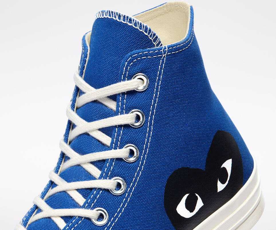 Comme des Garcons Play x Converse Chuck Taylor 70 High Blue  display picture 1