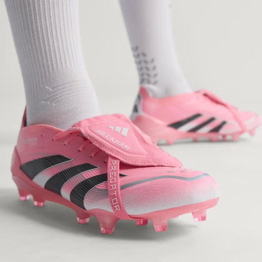 David Beckham x adidas Predator Elite FT FG Cleats Beam Pink