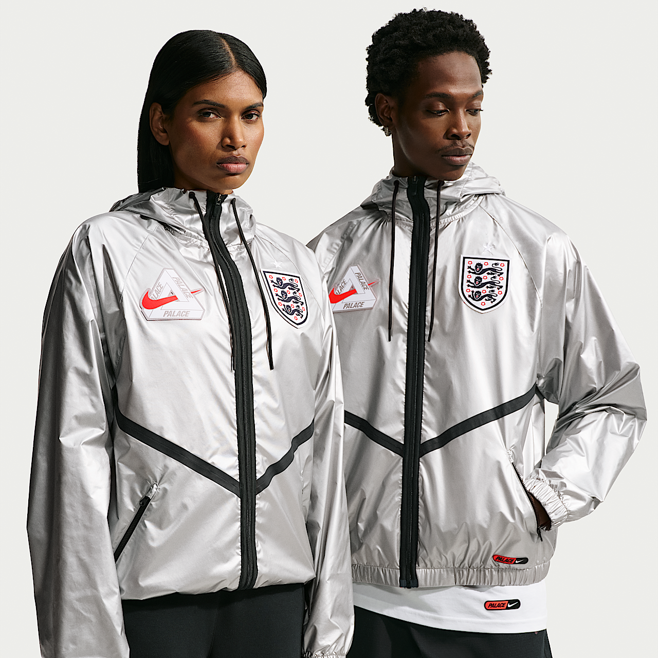 England x Palace Anthem Jacket Pewter Grey IH1610-052 | More Sneakers