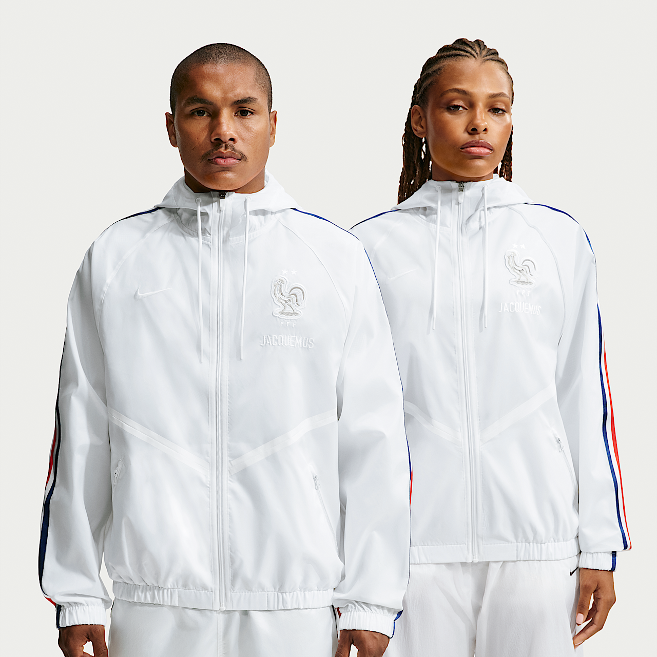 France x Jacquemus Dri-FIT Anthem Jacket White IH1614-100 | More