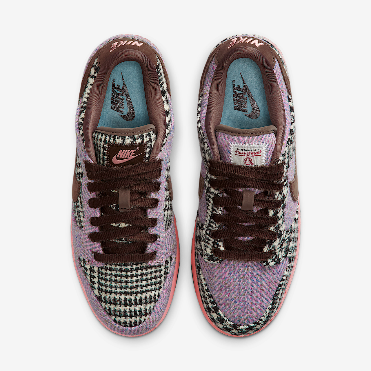 Harris Tweed x Womens Nike Dunk Low Purple Pink HQ5036-902
