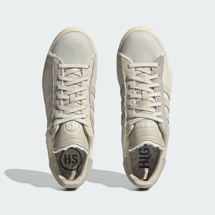 adidas Campus Highsnobiety Box Label in White/Cream Adidas Men Campus x Highsnobiety Highart white crywht whitin  main image 3