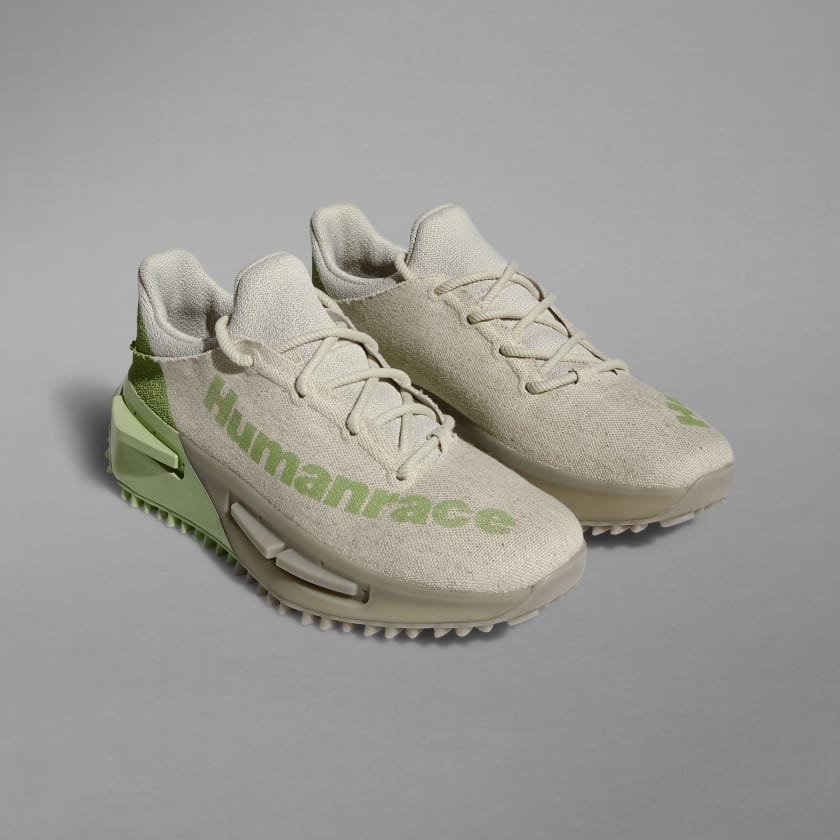 adidas gazelle silver green womens Adidas x Humanrace Unisex NMD S1 MAHBS Oatmeal / Pink / Sea Salt Low Top  Sneakers