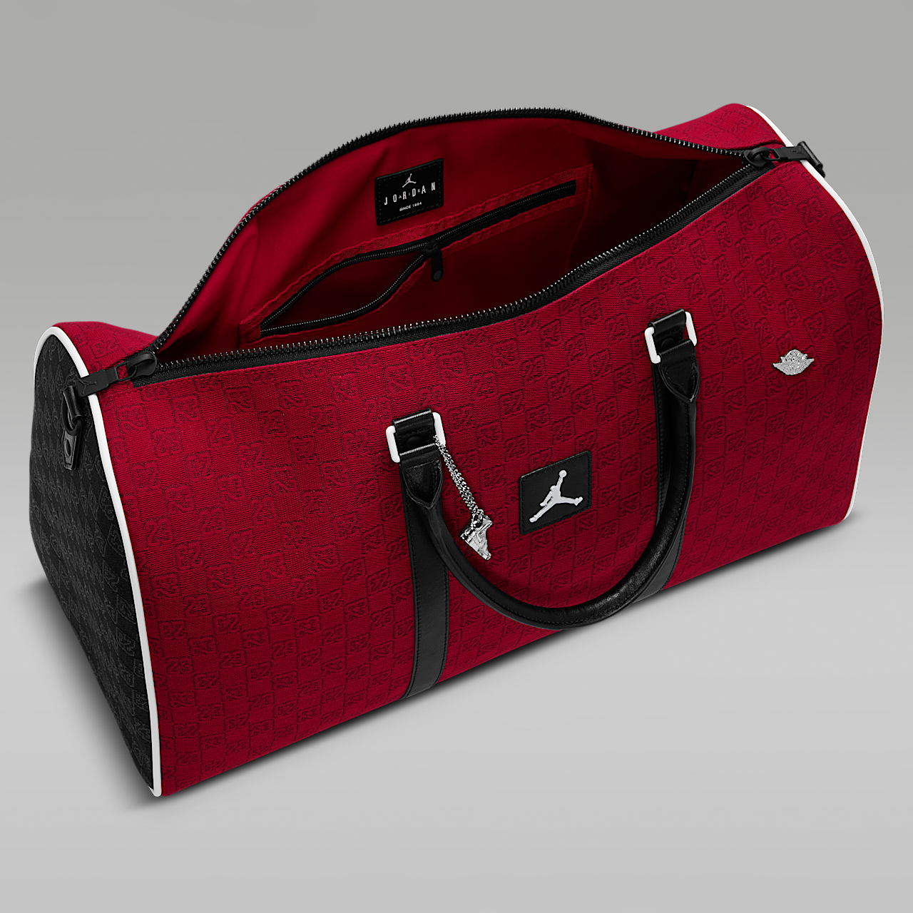 Jordan Monogram Duffle Bag Varsity Red HF1867-636 | More Sneakers