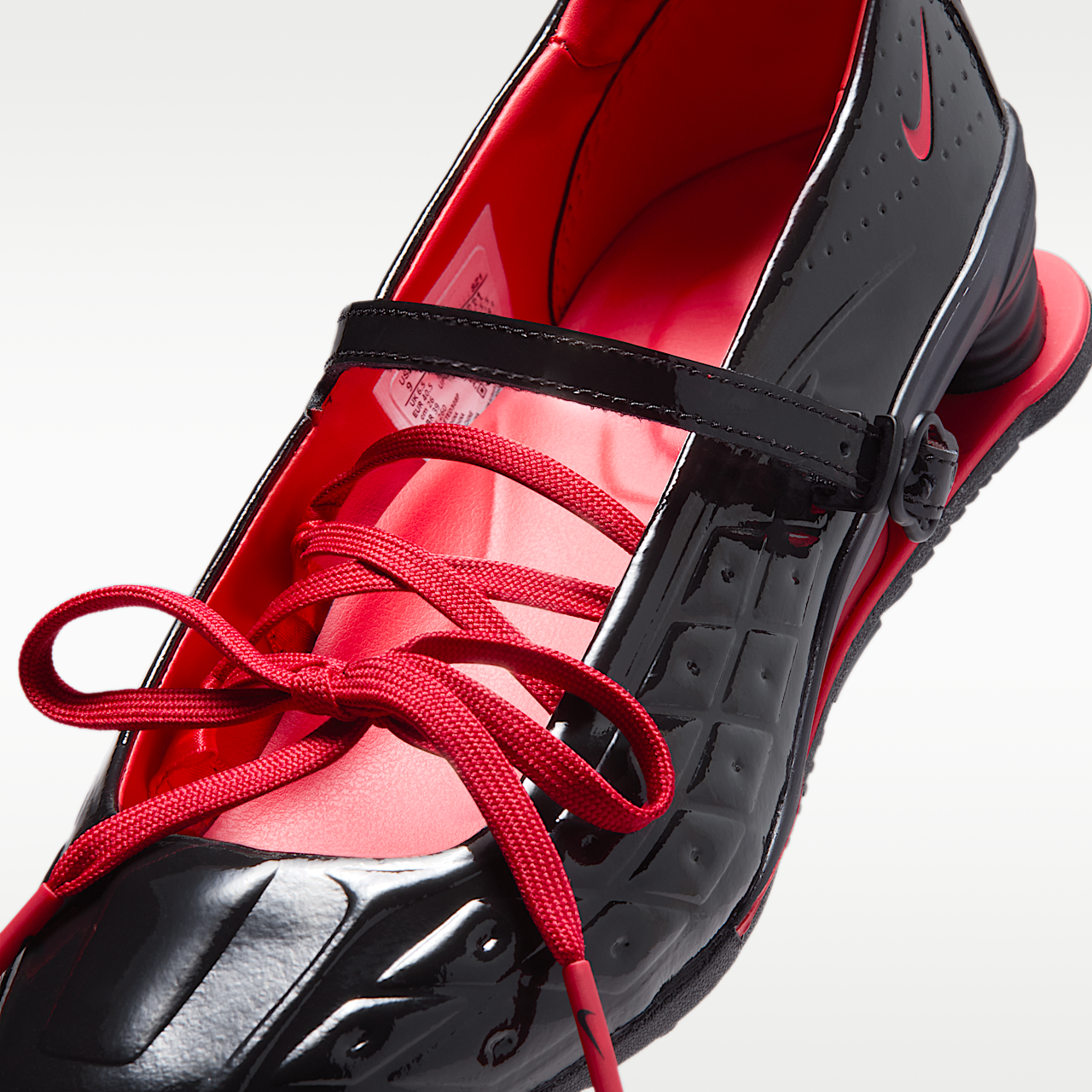 LABELHOOD x Womens Nike Shox Z Calistra Black University Red