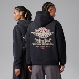 Levis x Jordan Hoodie Black IM6734-010 | More Sneakers