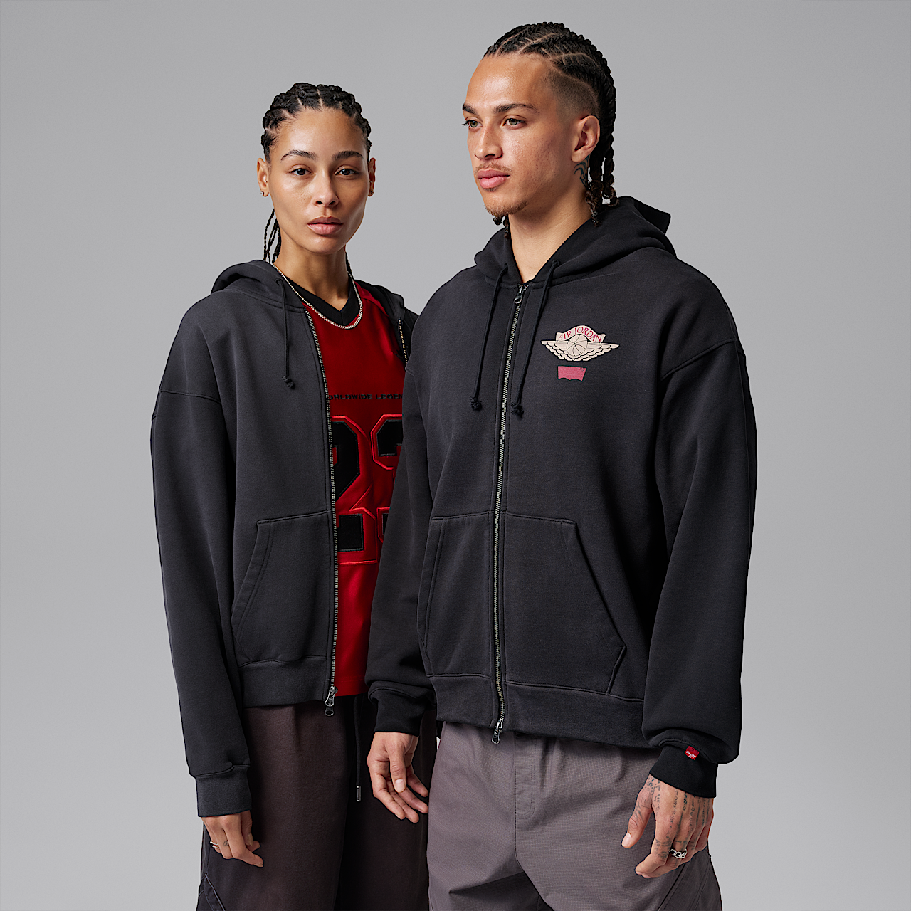 Levis x Jordan Hoodie Black IM6734-010 | More Sneakers