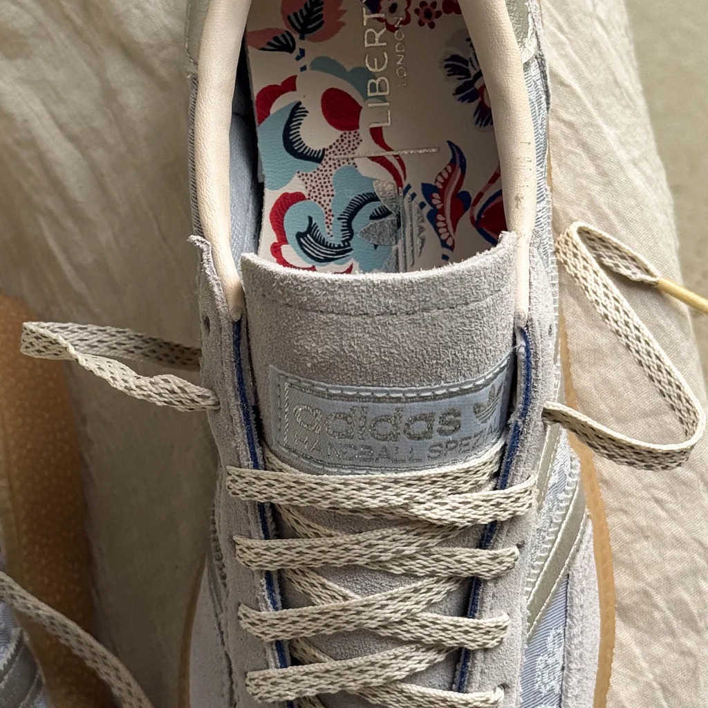 Liberty London × Womens adidas Handball Spezial Crystal Sky Silver