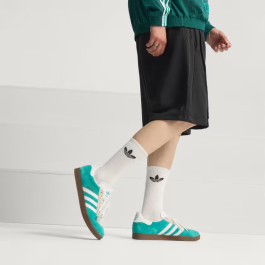 adidas gazelle silver green womens adidas Gazelle Indoor - Women's