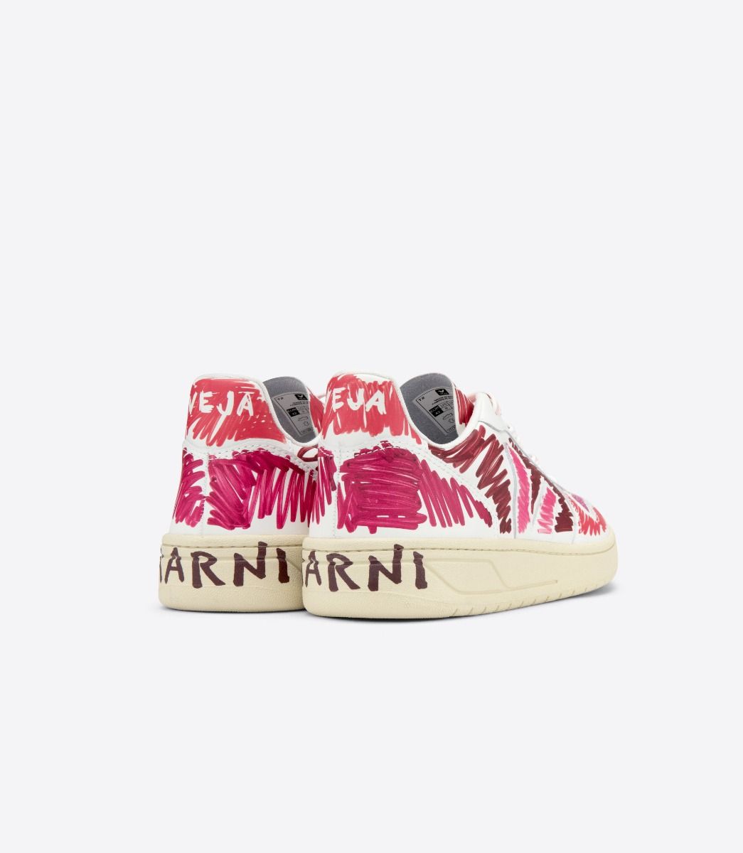 Marni x Veja V-10 Leather Marsala VX0202899A | More Sneakers